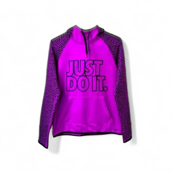  NIKE Women’s new warm Sweatshirt with JUST DO IT front logo & Therma- Fit. - Picture 1 of 12